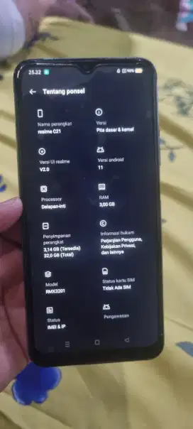 realme c21 ram 3/32 retak manjah murah meriah