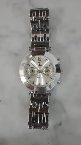 Jam Tangan Pria Guess Warna Silver KW Premium