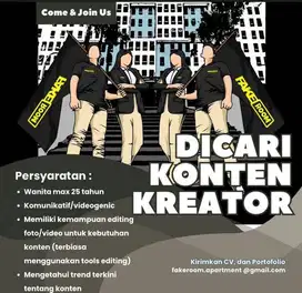 Lowongan konten kreator