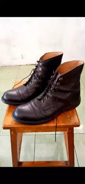 Sepatu boots kulit brygan size 42 hitam original leather not redwing