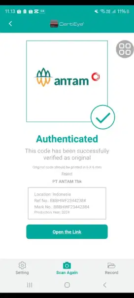 Emas antam 25 gr ( barang langka )