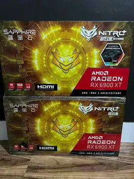 BNIB vga rx 6900xt sapphire 16gb 256 bit gddr6 nitro + se 6900 xt BARU