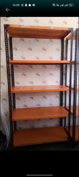 Jual rak besi second