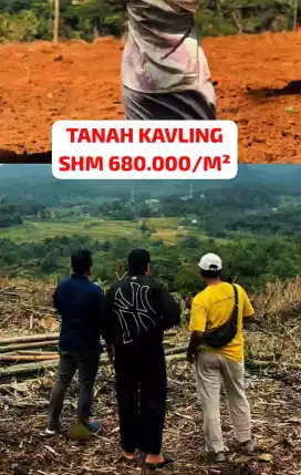 TANAH KAVLING SHM 680.000/M² TERDEKAT DARI JAKARTA