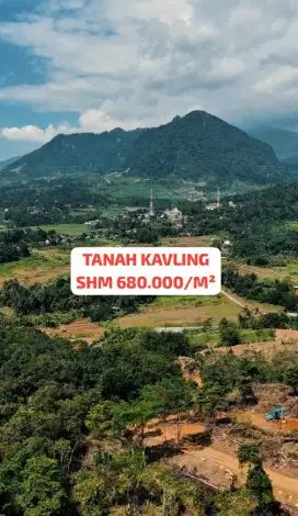 TANAH KAVLING SHM 680.000/M² TERDEKAT DARI JAKARTA