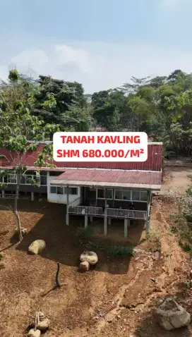TANAH KAVLING SHM 680.000/M² TERDEKAT DARI JAKARTA