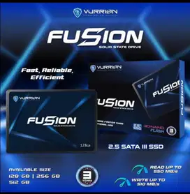 Ssd vurrion fusion 256gb sata garansi 1 tahun