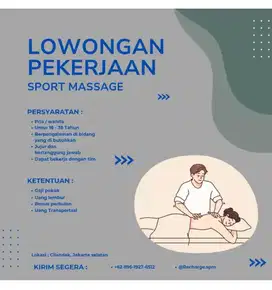 Masseur pijat olahraga