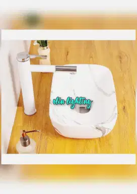 wastafel oval kecil