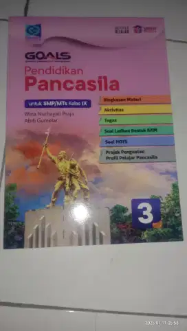 Buku goals pancasila kls 3 smp/kls 9 kurikulum merdeka grafindo