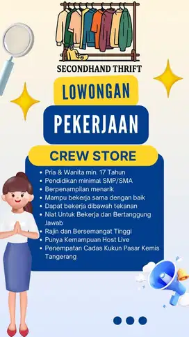 CREW STORE (PENJAGA TOKO)