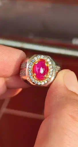 NATURAL STAR RUBY BURMA BIRMA NH 2.06 CTS