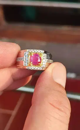 NATURAL RUBY BURMA BIRMA NH 1.23 CTS
