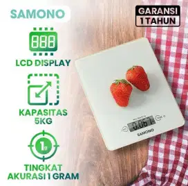 Samono Timbangan Dapur Elektrik Digital SW-KS02 Kap 5kg Garansi Resmi