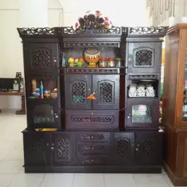 LEMARI PAJANGAN KAYU JATI