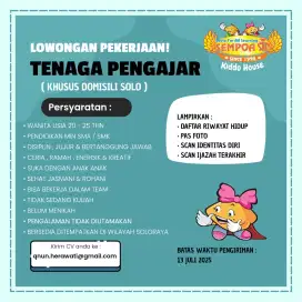 dibutuhkan asisten pengajar sempoa