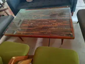 Mosaic Glass Top Coffee Table