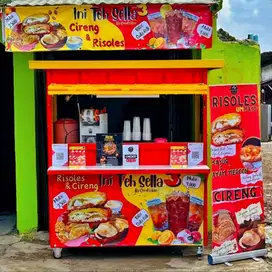 Gerobak Es Teh dan Gorengan Fullset