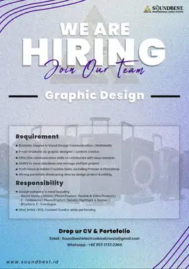 HIRING GRAPHIC DESIGN