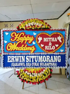 Karangan bunga papan