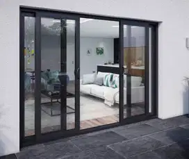 Pintu Sliding Aluminium Elegan – Bisa Custom! | Anugrah Jaya Aluminium