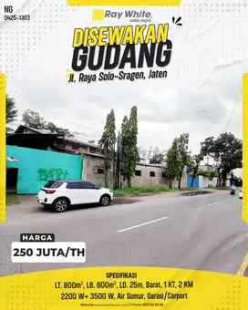 Gudang Strategis Akses Kontainer di Solo-Sragen, Jaten