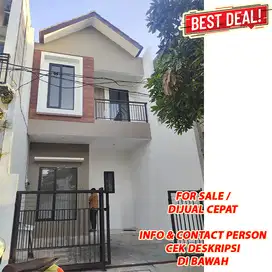 Rumah Baru Karang Asem Minimalis dkt MERR MURAH 2 Lantai Siapa Cepat