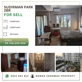 Dijual murah Sudirman Park 1BR Lantai Rendah