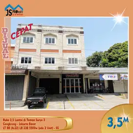 DIJUAL Ruko 3,5 Lantai di Taman Surya 3 (ada 2 Unit) Jakarta Barat -SS