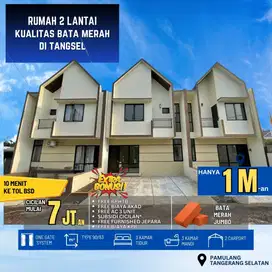 S-317 Rumah 2 Lt. Skandinavian Kualitas Bata Merah Jumbo di Pamulang