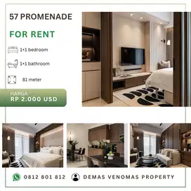 Disewakan Apartemen 57 Promenade 1BR
