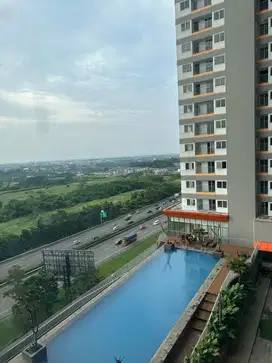 new studio furnish apartemen royal sentul park