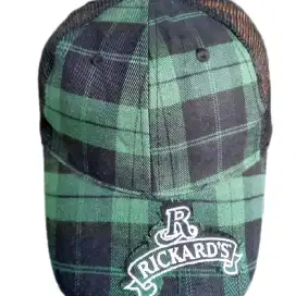 Topi Trucker Second Motif Tartan Keren model Ceper