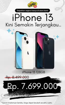 Iphone 13 128GB Garansi resmi Ibox Cicilan Tanpa DP bunga 0%
