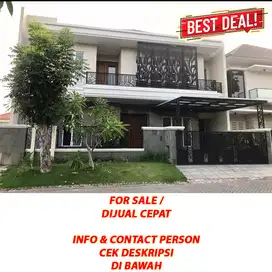Rumah LUX Graha Famili SS Surabaya BONUS SEMI-Furniture MURAH MEWAH