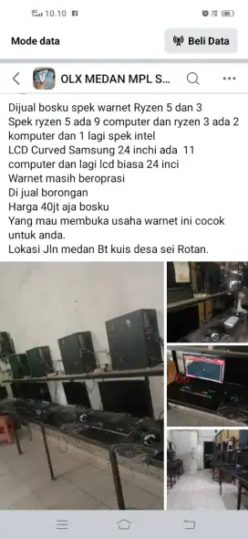 Warnet borongan Ryzen 5 dan 3