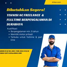 Dibutuhkan Teknisi AC Berpengalaman Surabaya (Fulltime / partime