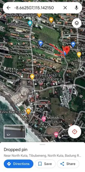 Land for sale at berawa canggu
