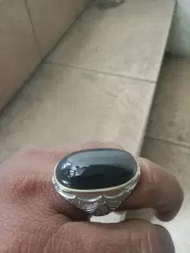 Batu fosil kelor kristal tembus plong