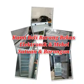 Kami beli kulkas bekas dan freezer, showcase sekon anda