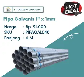 Pipa Galvanis 1 X 1mm