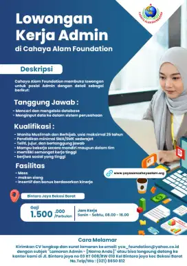 Lowongan kerja/admin marketing