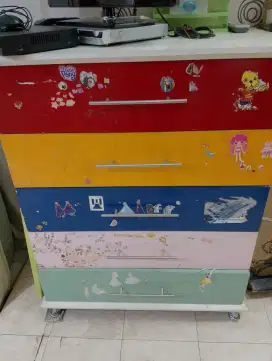 Rak kayu deco 5 susun