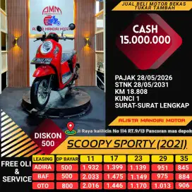 MAU SCOOPY SPORTY 2021 DP 500RB, DM SAYA AJA.