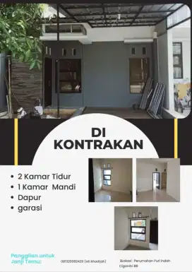 Disewakan rumah pertahun