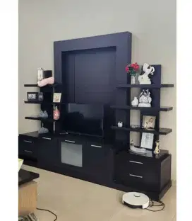 OBRAL Rak TV minimalis modern cat duco (backdrop tv) lemari tv