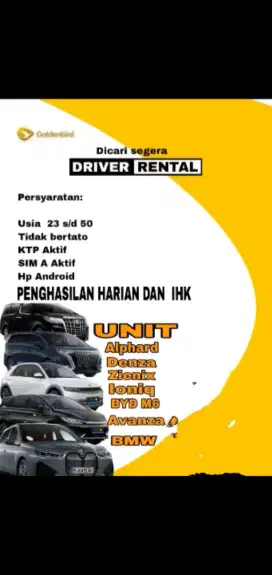 Lowongan driver