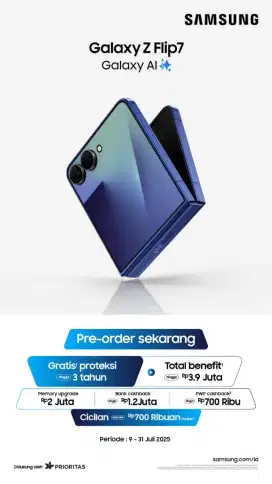 PO SAMSUNG GALAXY Z FLIP7 PROMO CICILAN HOMECREDIT