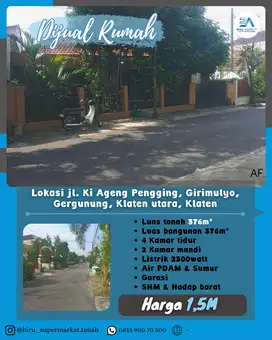 Rumah di Jl. Ki Ageng Pengging Klaten Utara