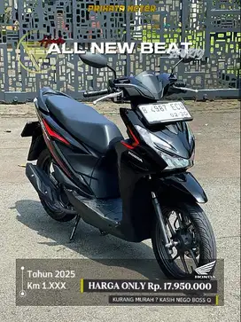 KM 1000 Honda beat 2025 hitam